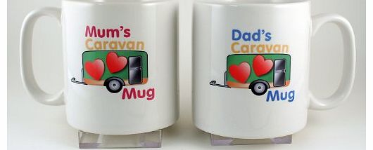 Mum and Dads Caravan Mug set - Smash proof polymer