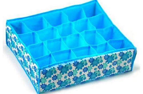 20 Cell Socks Colorful Short Bra Underwear Closet Drawer Divider Storage Organizer Box