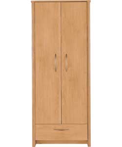 Woburn 2 Door 1 Drawer Wardrobe - Oak Effect