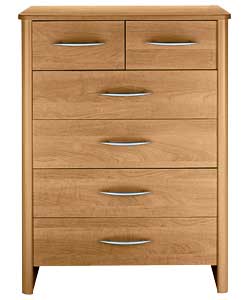 Woburn 4 Wide 2 Narrow Drawer Chest - Oak