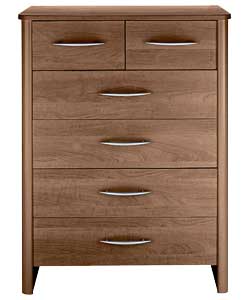 Woburn 4 Wide 2 Narrow Drawer Chest - Walnut