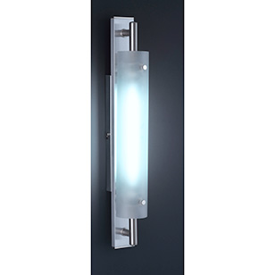 Wofi Lighting Alabama Modern Low Energy Wall Light In Nickel Matt Finish