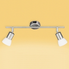 Sleeve Vetro Nickel Matt 2 White Spot Lights