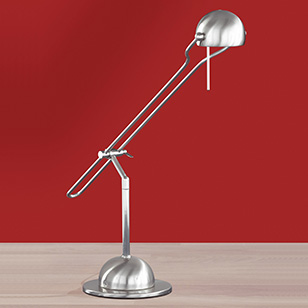 Wofi Lighting York Nickel-matt Modern Desk Or Table Light