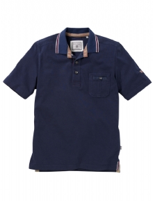 SEMI-PLAIN JERSEY POLO SHIRT