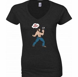 Wolverine Issue Black Womens T-Shirt Large ZT