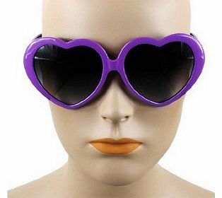 Womdee TM) Super Cute Heart Shaped Sunglasses Lovely Fashion Eyewear-Purple With Womdee Accessory Necklace