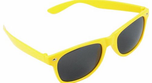 Womdee TM) Super Fashion Blues Brothers Vintage Retro Trendy Wayfarer Sunglasses-Yellow With Womdee Accessory Necklace