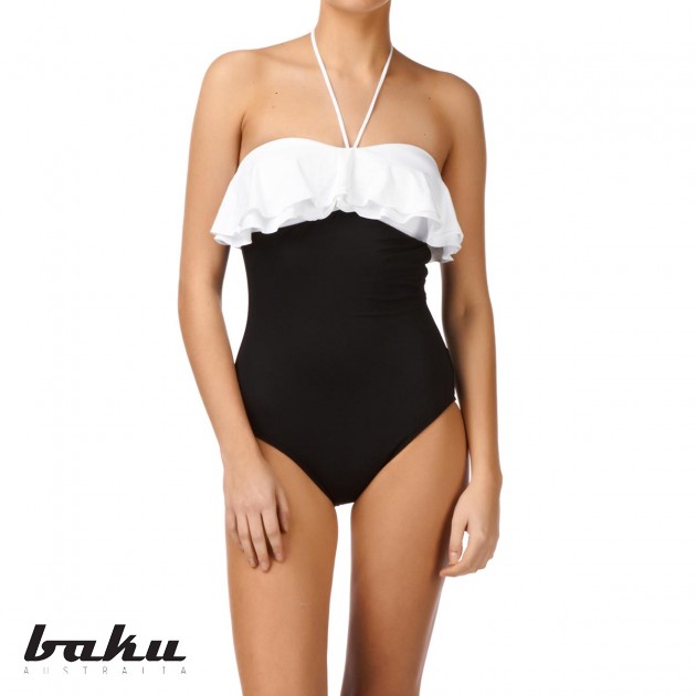 Womens Baku Casablanca Frill Maillot Swimsuit -