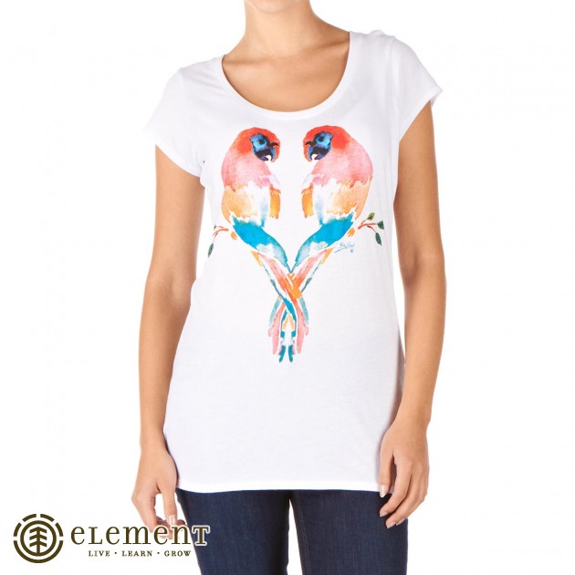 Womens Element Love Bird T-Shirt - White