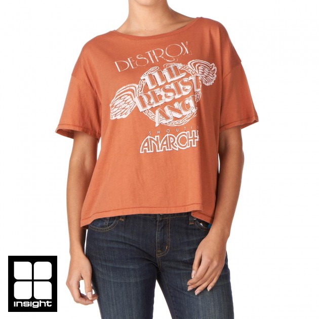 Womens Insight Anarchy T-Shirt - Rust Orange