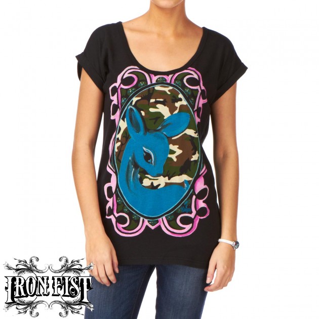Womens Iron Fist Candy Fawn Boyfriend T-Shirt -