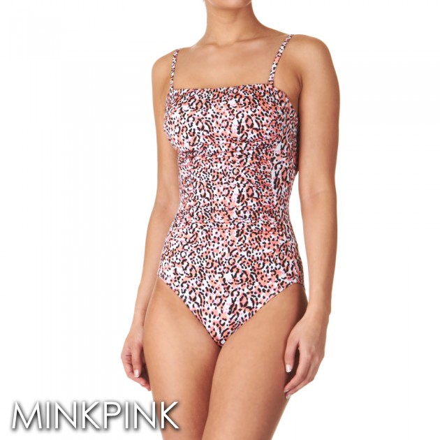Minkpink Coral Bay Rouche Front Swimsuit