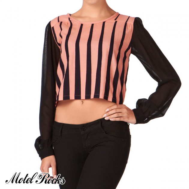 Motel Dolly Blouse Top - Waterfall Shell