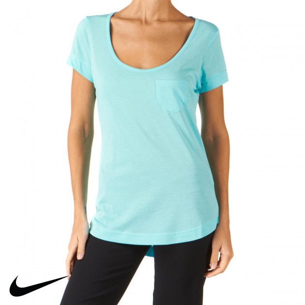 Womens Nike 6.0 Luxe Layer T-Shirt - Copa