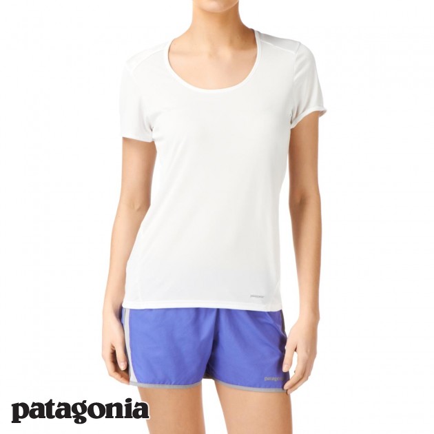 Womens Patagonia Capilene T-Shirt - White