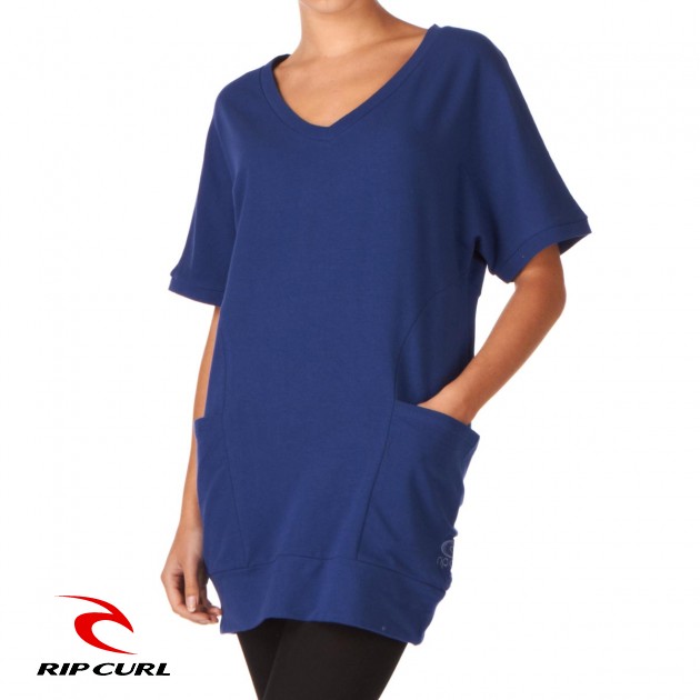 Womens Rip Curl Alum Root T-Shirt - Mazarine Blue