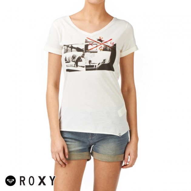 Womens Roxy Nothing T-Shirt - Seaspray