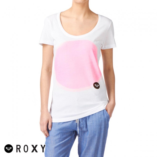 Womens Roxy Orb T-Shirt - White