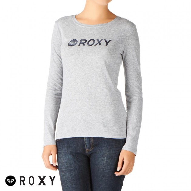 Womens Roxy Wordmark Long Sleeve T-Shirt -