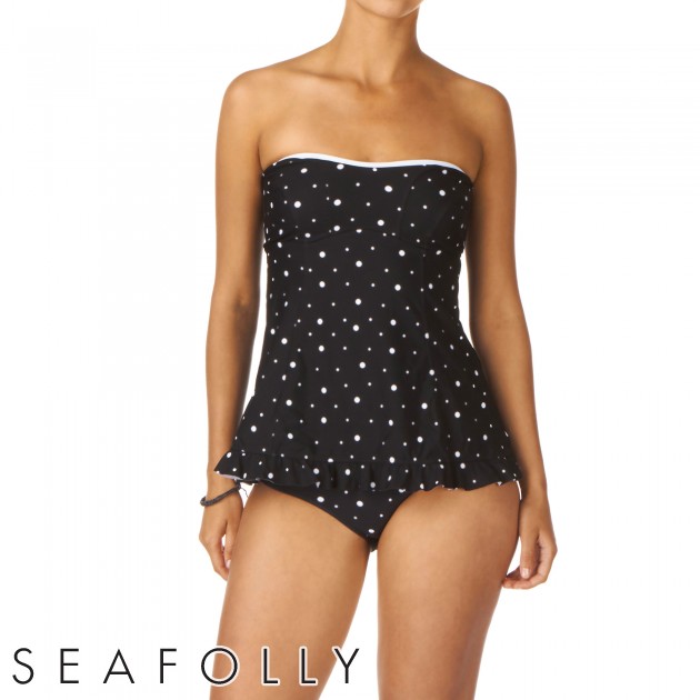 Seafolly Boudoir Tube Swimsuit Top - Black