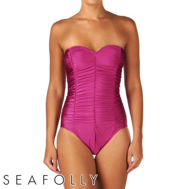 Womens Seafolly Holywood Ruched Swimsuit -