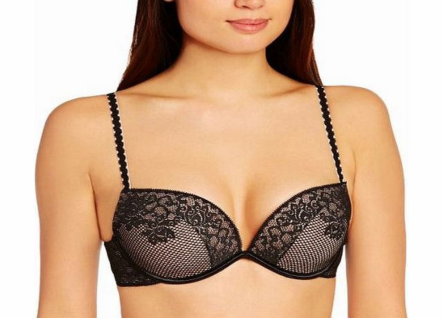 Wonderbra Full effect Lace Bra Push-Up Womens Bra Black 36D
