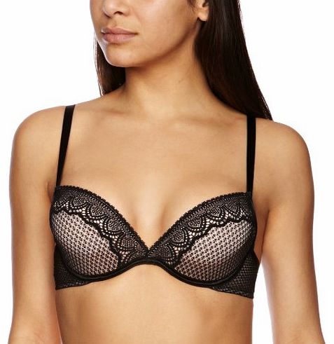 Natural Lift Sexy Plunge Womens Bra Black 32FF