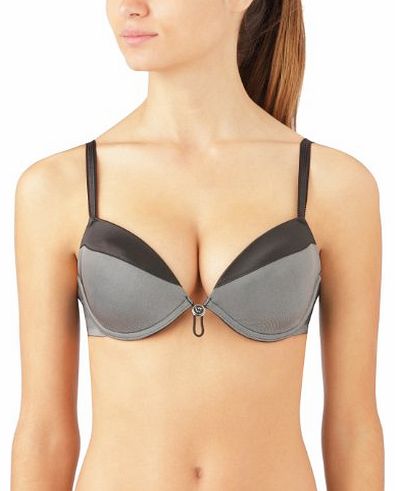 Variable Cleavage Bra Plunge Womens Bra Black 36B