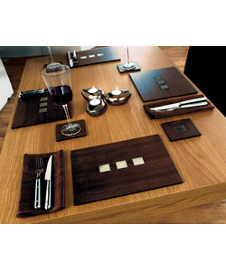 Wood and Metal Placemats and Coasters