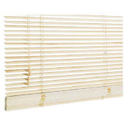 WOOD Venetian Blind, 25mm Slats, Natural 75cm