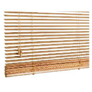 WOOD Venetian Blind, 25mm Slats, Oak Effect 75cm