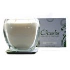 Wood Wick Oasis Pure Soy Glass Candle - Lilac Bamboo