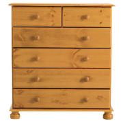 4 & 2 Drawer Chest, Antiqued Pine