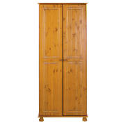 Woodbury Double Wardrobe, Antiqued Pine