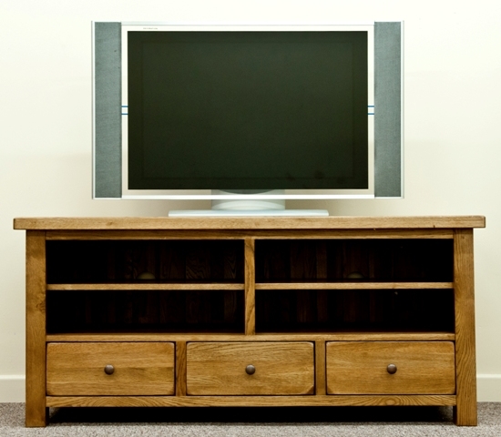 Woodbury Oak Large TV Unit