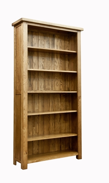 Woodbury Solid Oak Large Bookcase