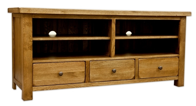 Woodbury Solid Oak Large TV Unit