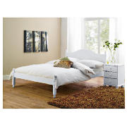 White Double Bed & Comfyrest Mattress