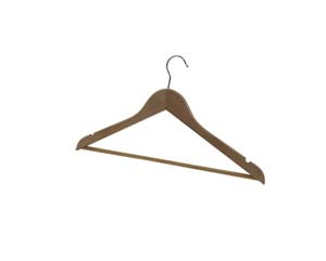 Wooden coat hangers