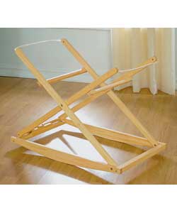 Wooden Folding Rocking Moses Basket Stand