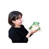 Wooden Gnome Frog Glove Puppet