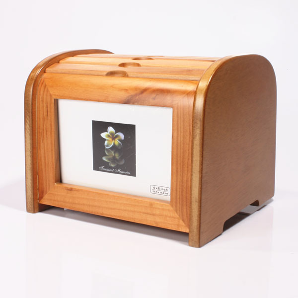 Wooden Oak Finish Photo Box