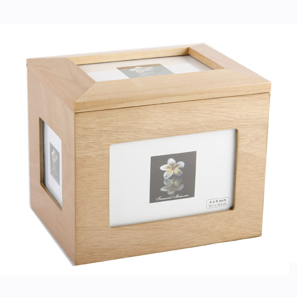 Wooden Oblong Photo Box
