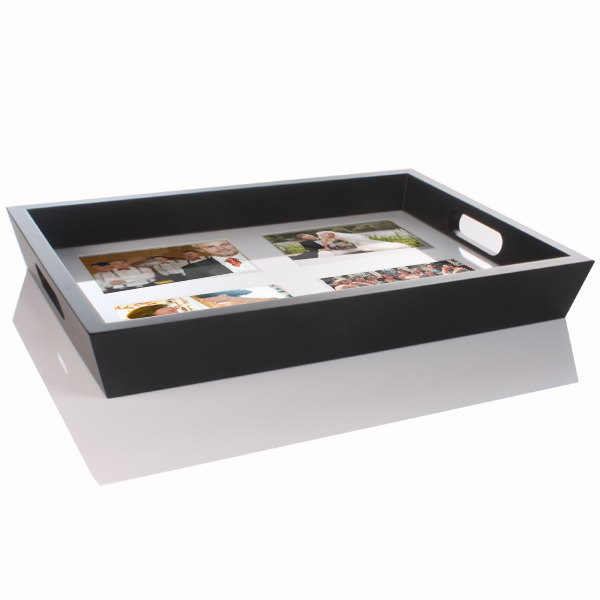 Wooden Photo Serving Tray