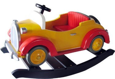 wooden rockers noddy yellow red rocking car wooden rockers licenced