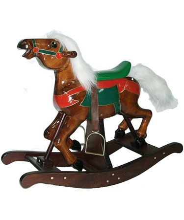 Wooden Carousel Rocking Horse