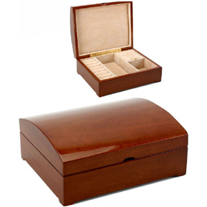 Walnut Musical Jewellery Box