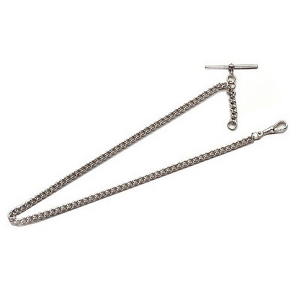 Woodford Sterling Silver Belcher Pocket Watch Albert by