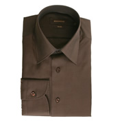 Dark Brown Long Sleeve Shirt